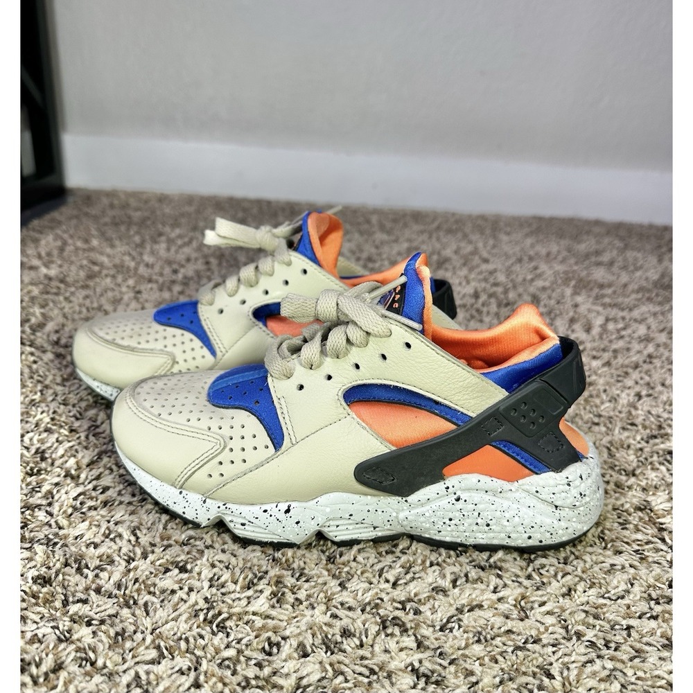 Nike Air Huarache OG Mowabb Men's Size 5 Tan Hyper Royal Running Athletic Shoes